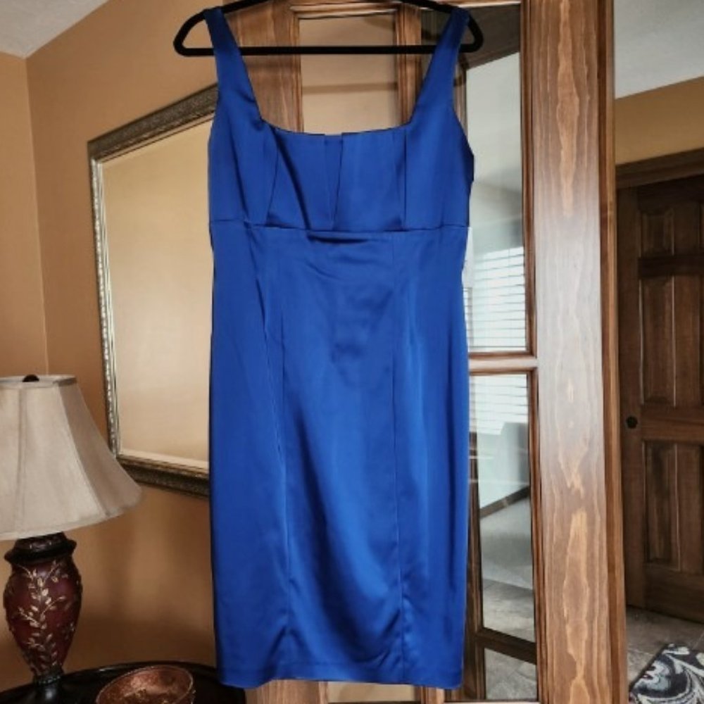 Calvin Klein Gem-Colored Satiny Dress - Women's Size 12   NWT